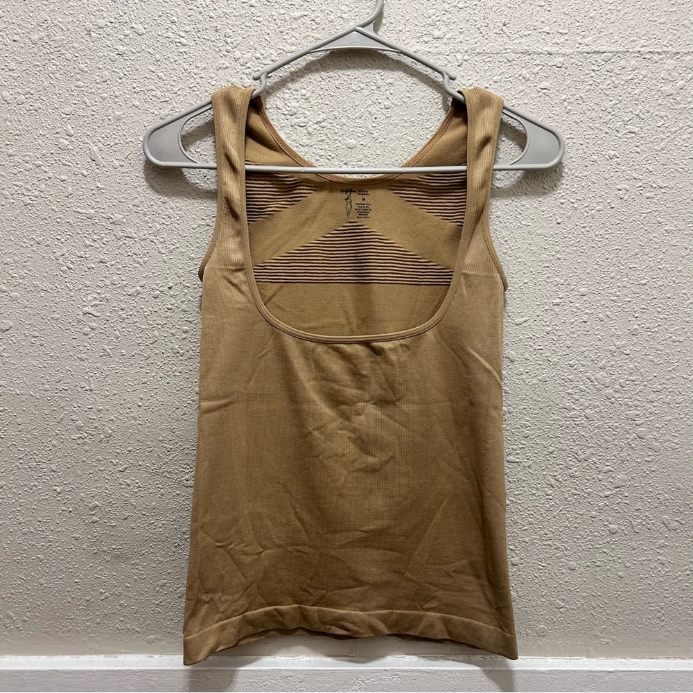 Heavenly Shapewear Open Bust Tank Top Nude Medium